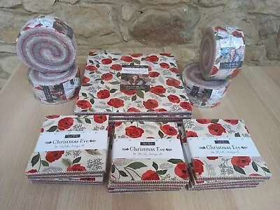 Christmas Eve Moda Layer Cake  Jelly Roll & Charm Pack 100% Cotton • £16