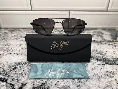 Maui Jim Kahuna Aviator Polarized Sunglasses 162-02  Sport Gunmetal/Grey Glass • $289.99