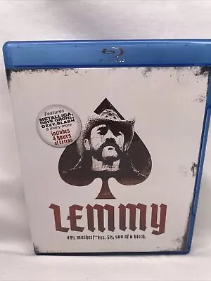 Lemmy 49% 51%  Motorhead Blu-ray Movie Metallica Dave Grohl No Scratches! • $28.96