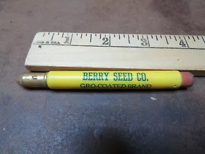 Vintage Advertising Pencil Bullet Berry Seed Co Hybrids Boone Clarinda Iowa Corn • $7.39