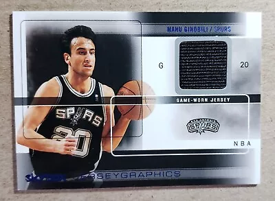 2004-05 Skybox Jerseygraphics Manu Ginobili Game Used Jersey San Antonio Spurs • $13.95