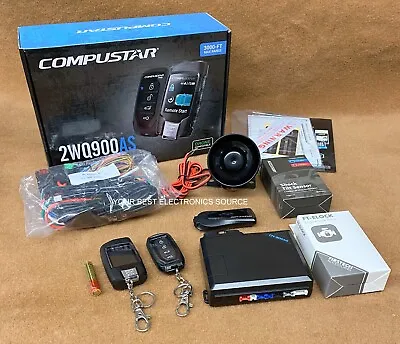 NEW Compustar CS2WQ900-AS 2-Way Remote Start & Security System W/ LCD Remote • $158.90