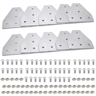 10pcs 2020 Bracket T Plate Connector Joint Plate T Slot Hardware V Slot Acces... • $29.50