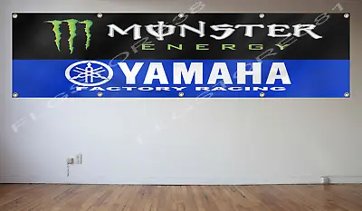 Yamaha Flag Banner 2X8Ft ATV ATC Motorcycle Racing Banner Flag 240X60cm • $17.99