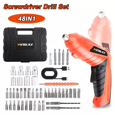 48 In 1 Power Tool Rechargeable Cordless Electric Screwdriver Drill Kit Wireless • $19.59