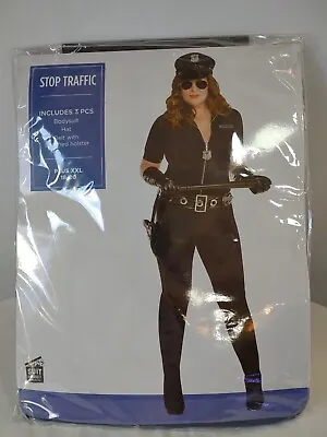 Stop Traffic Womens Costume Adult Sz.XXL Sexy Police Officer Halloween Costume  • $34.95