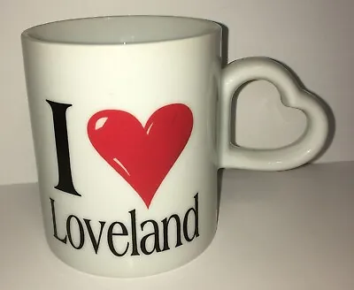 Loveland CO Colorado Coffee Tea Mug Cup Heart Ski Skiing Snowboard Telemark Tele • $25