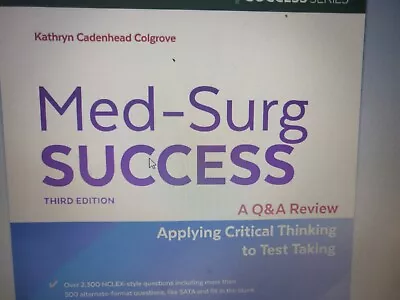 PDF: Med-Surg Success: A Q&A Review Applying Critical Thinking To Test Taking • $20