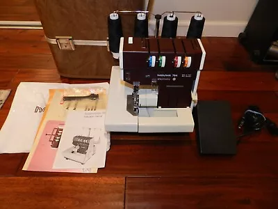 $198 • Buy PFAFF Hobbylock 794 Serger Sewing Machine TESTED WORKS MADE IN W GERMANY