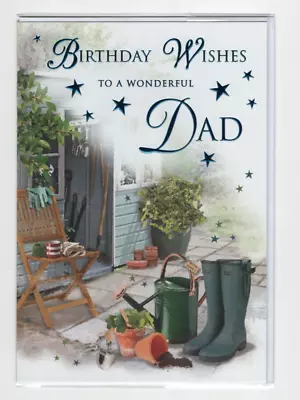 Dad Birthday Card 9  X 6  Colour Insert Gardening Garden Shed • £3.09