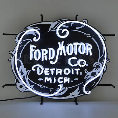 Neon Sign FoMoCo GT Ford Motor Company Trucks Detroit 1903 Vintage Emblem OLP • $384.99