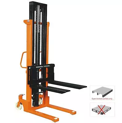 Hydraulic Manual Pallet Stacker Truck (0.5T - 2T 1.5M - 2.5M Hand & Electric) • £1100