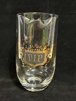 Vintage Roly Poly VIP Martini Drink Pitcher MCM Bar Ware Lion And Sword Crest • $17.97