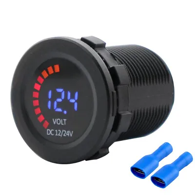 12-24V Car Motorcycle Boat RV Dual LED Digital Voltmeter Ammeter Amp Meter Gauge • $15.30