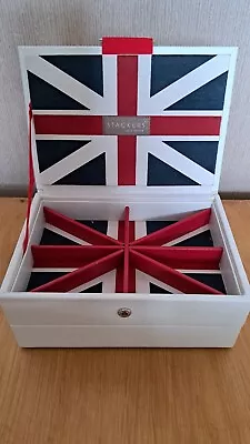 Stackers Jewellery Box 2 Tier Cream With Union Jack Design • £9.99