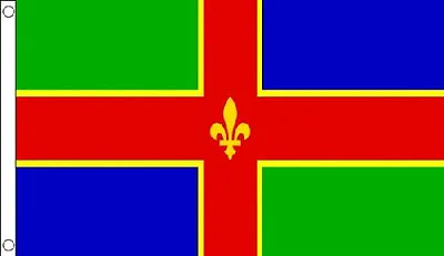 5' X 3' Lincolnshire Flag England English County Flags Banner • £5.99