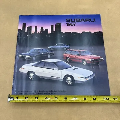 $10.80 • Buy 1987 Subaru 28-page BIG Sales Brochure Catalog - XT BRAT Justy Hatchback Loyale 