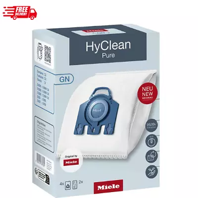 £14.75 • Buy 1 Box Miele HyClean GN Vacuum Cleaner Hoover Dust Bags Complete C2 C3 Cat Dog Uk