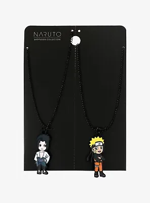 $21.99 • Buy Naruto Shippuden Collection - Naruto & Sasuke Chibi Characters Necklace Set