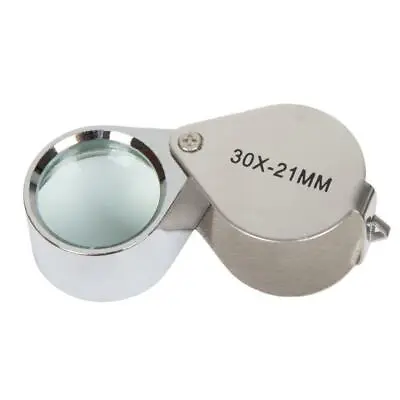 Magnifying Glass 30x 21mm Jewelers Eye Loupe Magnifier With Case • $6.99