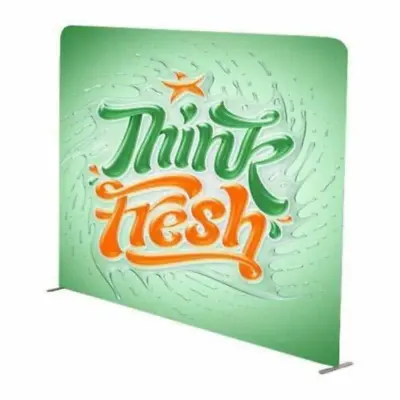 8ft Straight Fabric Tension Display Back For Trade Show Backdrop Display Stand • $426