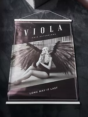 Large Viola Hair Extensions Salon Poster • £5