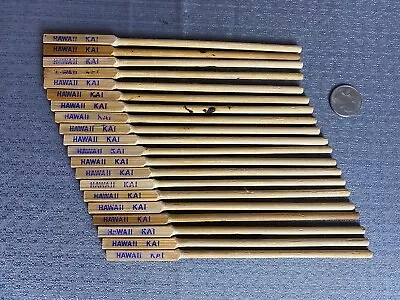 25 Vintage RARE HAWAII KAI WOOD STIR STICKS New York City  Hawaiian • $9.95