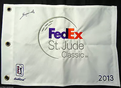 Guan Tianlang Signed 2013 Fed Ex St Jude Classic Flag 2013 Masters Coa J3 • $224.99