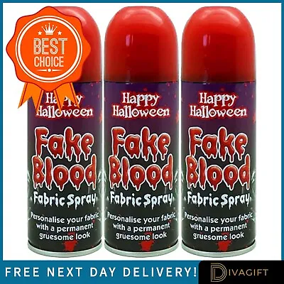 200ml Fake Blood Spray For Halloween Fancy Dress Zombie Vampire Splatter Effect • £4.99