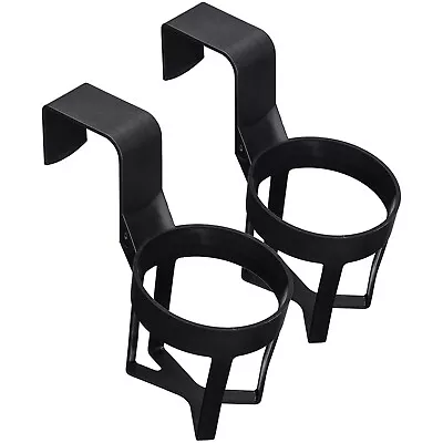 $6.99 • Buy Car Truck Water Cup Bottle Soda Can Door Window Mount Black Cup Holder 2-Pack