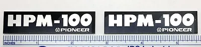 $9.95 • Buy Pioneer HPM-100 Speaker Badge Logo Pair - Aluminum Reproduction