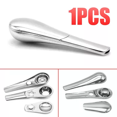 Portable Magnetic Metal Spoon Smoking Pipe Silver With Gift Box- FAST SHIP US • $10.53