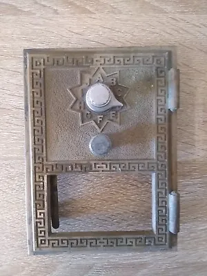 Vintage Brass? US Post Office Mailbox Door - No Combination Glass Or Number • $4.99