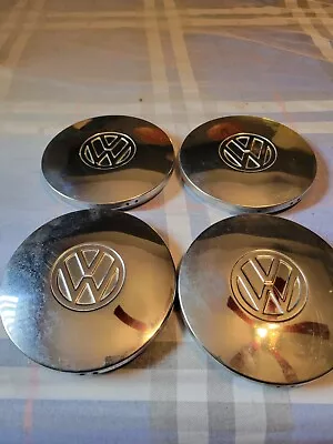 MK1 Rabbit Chrome Center Caps For 13 Inch Steel Wheel Full Set • $83.50