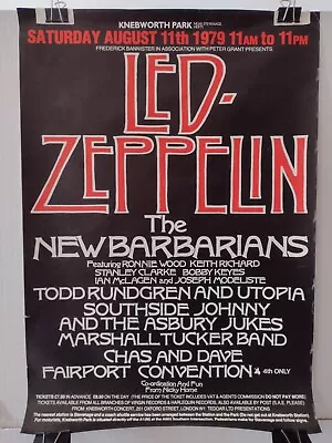 $475 • Buy LED ZEPPELIN  Knebworth Park ORIGINAL Concert Poster 1979 RARE!