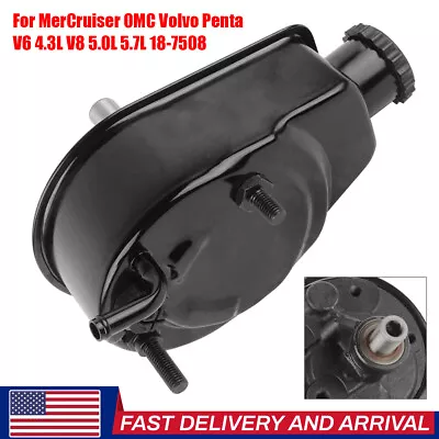 Power Steering Pump W/ Reservoir For Mercruiser OMC Volvo Penta 4.3L 5.0L 5.7L. • $83.99