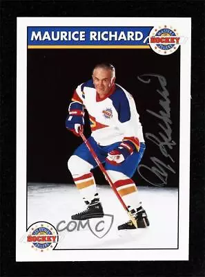 1993-94 Zellers Masters Of Hockey Signature Series Maurice Richard Auto HOF • $165.10