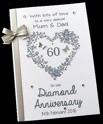8  X 6  Personalised Wedding Anniversary Card 15th25th30th40th50th60th ANY  • £6.79