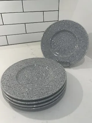 Vtg 5 Mikasa Ultrastone 6.5  Gray Bread Dessert Side Plates Made In Japan #CU726 • $23