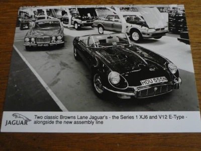 £5.99 • Buy Jaguar  E Type And Xj6 Series 1 Publicity Photo
