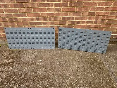 Lin Bin Storage Metal Wall Panels Louvred X2 • £30