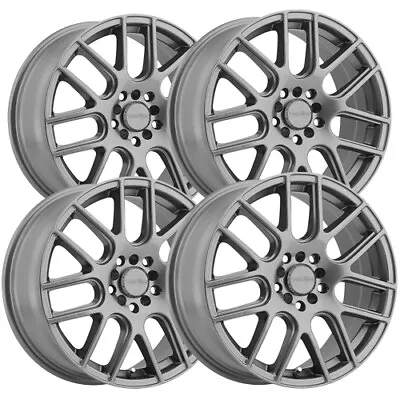 (Set-4) Vision 426 Cross 15x6.5 5x108/5x4.5  +38mm Gunmetal Wheels Rims 15  Inch • $435.96