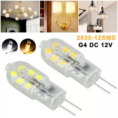 10~100Pcs G4 Bi-pin 12 LED Lamp Light Bulb DC 12V 20W 2835 SMD 6000K White/ Warm • $12.99
