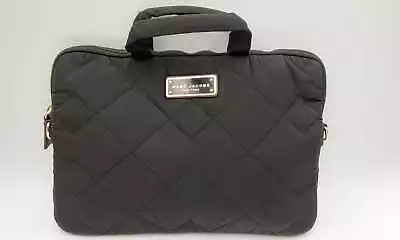 Marc Jacobs Black Quilted Nylon Laptop Computer Bag Ebwxdu 144030006681 • $75