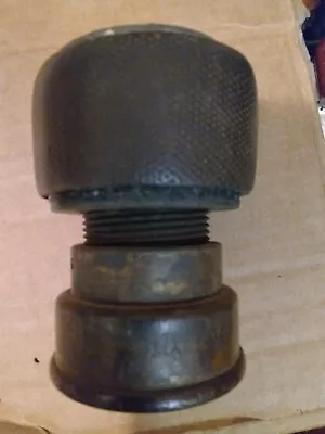 Vintage Fabric Co. Brass Fire Hose Coupling Nozzle Attachment - Made In New York • $49.99