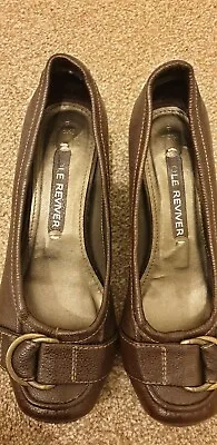£6.99 • Buy NEXT Ladies Sole Reviver Brown Leather Shoes Size 4