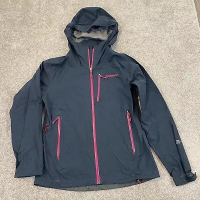 Patagonia H2NO Torrentshell Rain Jacket Womens Small Navy Blue Full Zip Hike Ski • $79.99