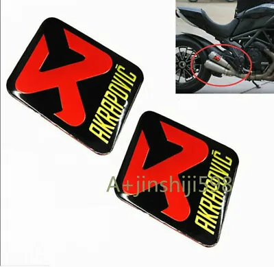 2pcs Motorcycle Exhaust Pipe Sticker Heat-resistant Scorpio Akrapovic Decal • $6.93