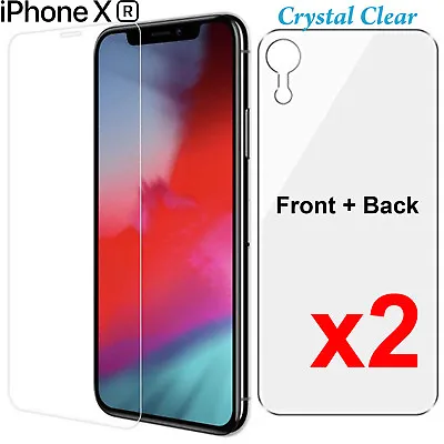 X2 Anti-scratch 4H PET Film Screen Protector For Apple IPhone XR Front And Back • $5.50