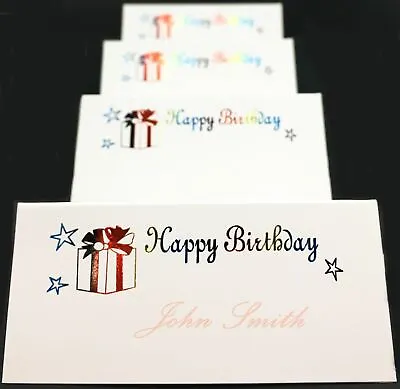 £3.09 • Buy 10 Happy Birthday Place Cards Multicolour Letter Party Tableware Decor Guest